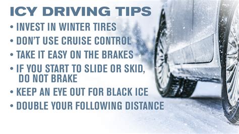 Driving On Snow And Ice Winter Weather Driving Tips
