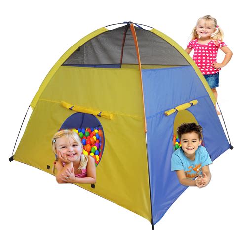 Play Kreative Kids Pop Up Camping Tent Bright Colorful Play Tent For