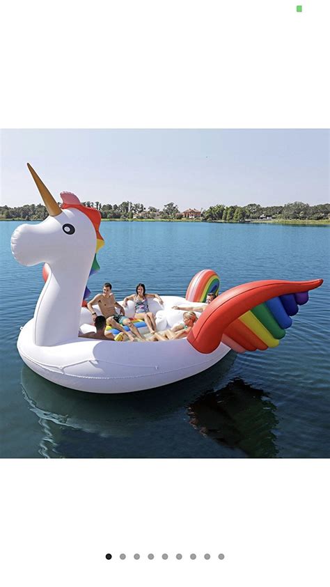 Sun Pleasure Inflatable Magical Unicorn 6 Person 9ft Floating Island