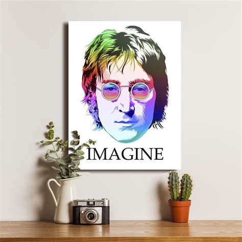 Jual John Lennon Imagine Poster Kayu Musik Band Dekorasi Pajangan Hiasan Dinding Rumah Shopee
