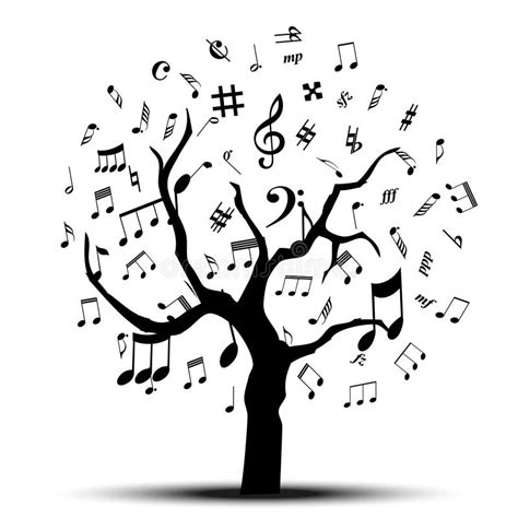 Musical Tree Music Notes Stock Illustrations 554 Musical Tree Music