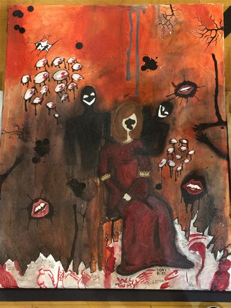 A Painting I Did Awhile Ago About How Schizophrenia Has