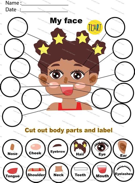 My Face Parts Labelling Activity Early Year Nursery Ks1 Teaching