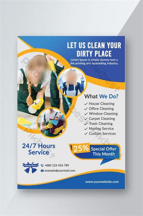 Cleaning Service Flyer Template Psd Free Download Pikbest