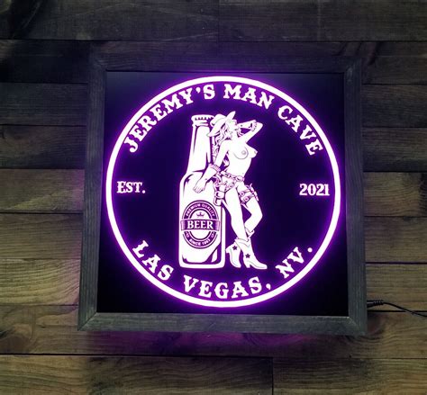 Custom Beer Led Sign Personalized Home Bar Pub Sign Lighted Sign Rum Pirate Ebay