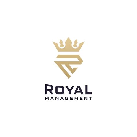 Premium Vector Letter R And Golden Royal Crown Logo Design