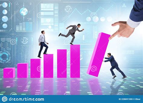 Economic Growth Concept With Business People Stock Photo Image Of