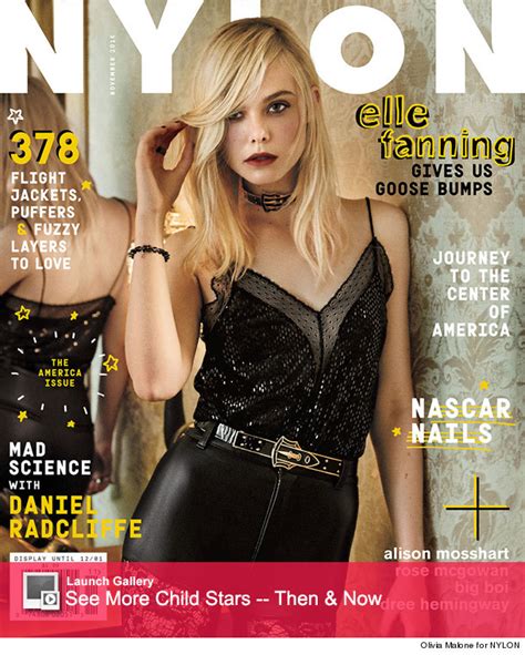 Elle Fanning Debuts Edgy Look On Cover Of Nylon Magazine