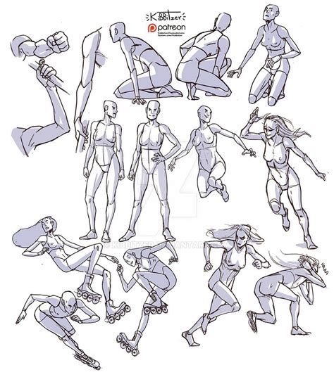 Dynamic Character Design Poses ~ Dynamic Reference Sheets Book Preview