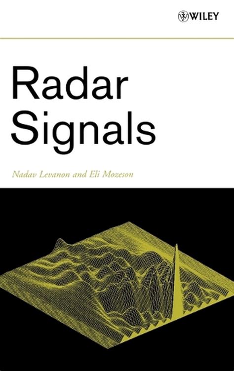 Radar Signals By Nadav Levanon English Hardcover Book Free Shipping