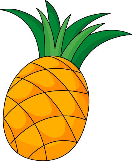 Cartoon Pineapple Clipart Best