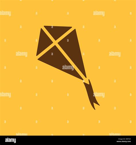 The Kite Icon Kite Symbol Flat Vector Illustration Stock Vector Image
