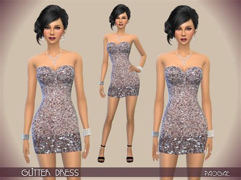 Glitter Dress By Paogae At Tsr Sims 4 Updates