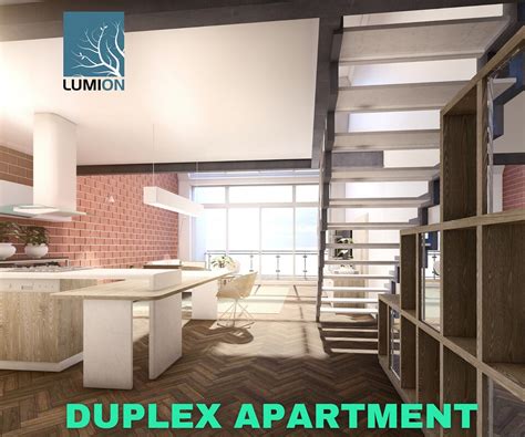 Modern Duplex Apartment Scene Lumion Low Poly