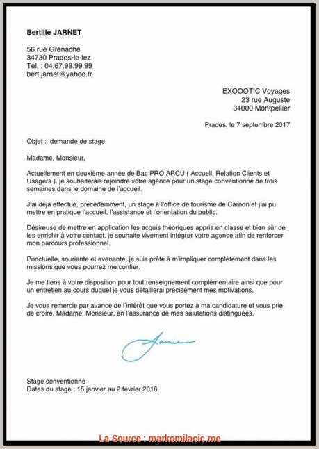 Exemple Lettre De Motivation Pour Stage Maison Retraite  Home Alqu