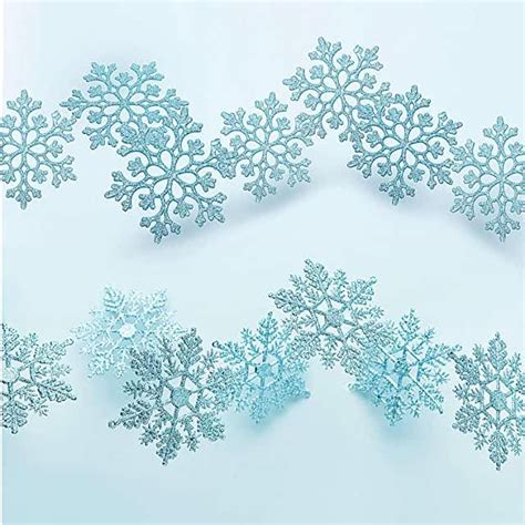 Plastic Snowflakes Ornaments Diy Christmas Snowflakes