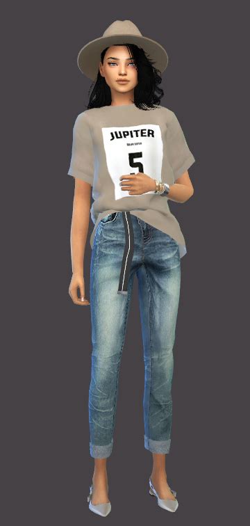 Wondercarlotta Sims 4 — Charlene Hair Simpliciaty Cc Shirt
