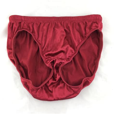 Vintage Vanity Fair Panties High Rise Underwear Deep Red Nylon Etsy