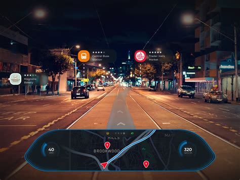 AR Navigation Interface for Cars - Concept by Nikolay Melnik for Uptech ...