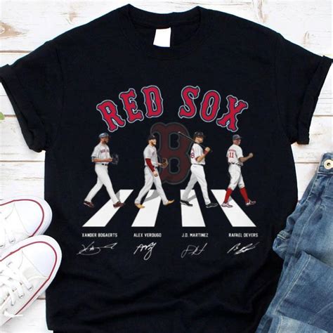 Premium Boston Red Sox Abbey Road Signatures Shirt Xander Bogaerts