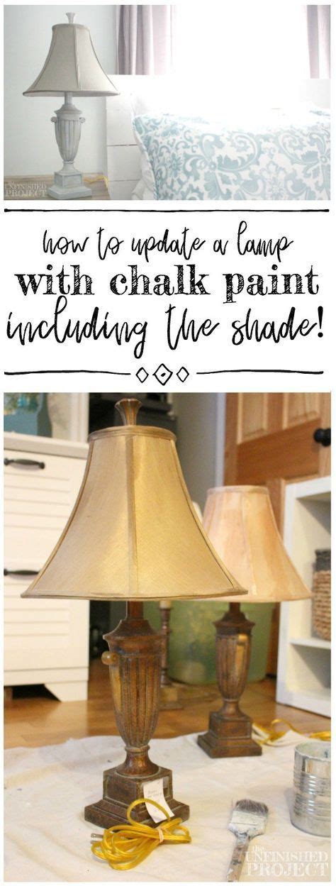 How to paint a lampshade. How to Paint a Lamp Shade with Chalk Paint | Painting lamp ...