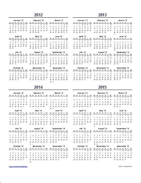 Best Of Multi Year Calendar Printable Free Printable Calendar Monthly