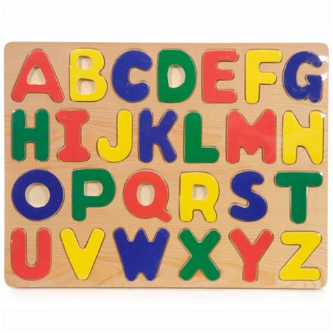 Daily puzzle august 31, 2022: All Wood Peg Puzzle - Alphabet | Business for kids, Kids craft supplies ...