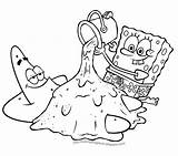Spongebob Color Print Squarepants Coloring Pages Big Characters Cartoon sketch template