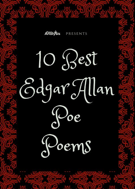 10 Of The Best Edgar Allan Poe Poems Poet Lovers Must Read