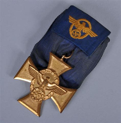 Regimentals German Wwii Police 25 Year Long Service Medal