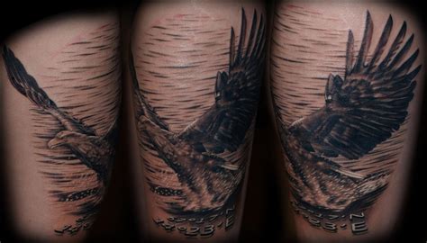 This is the sort of thing your tattooist will be. Eagle Thigh Tattoo by ElectricLinda on DeviantArt