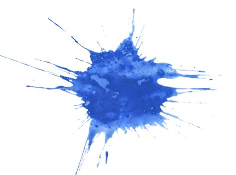 Blue Paint Splatter Png Clipart Png Mart