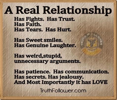 A Real Relationship Quotes