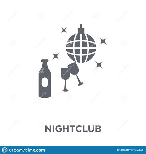Nightclub Icon From Entertainment Collection Stock Vector