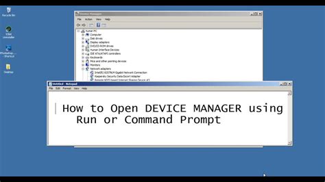 How To Open Device Manager Using Run Or Command Prompt Shortcut Youtube