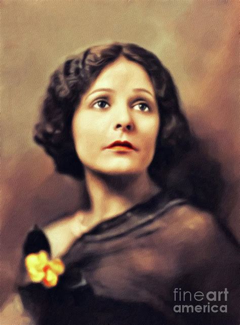 Norma Talmadge Vintage Actress Painting By Esoterica Art Agency Fine Art America