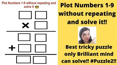 Plot Numbers 1 9 Without Repeating Best Tricky Puzzle Only Brilliant