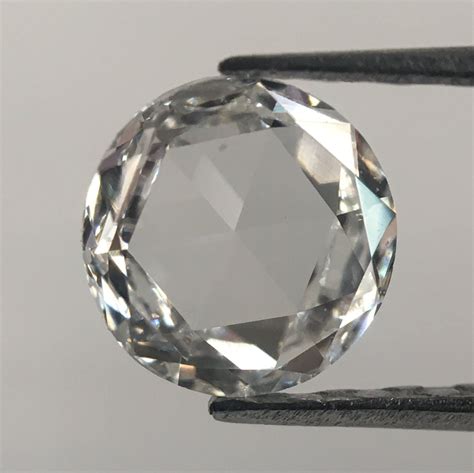038 Ct 497 Mm X 165 Mm White Round Rose Cut Natural Loose Diamond F