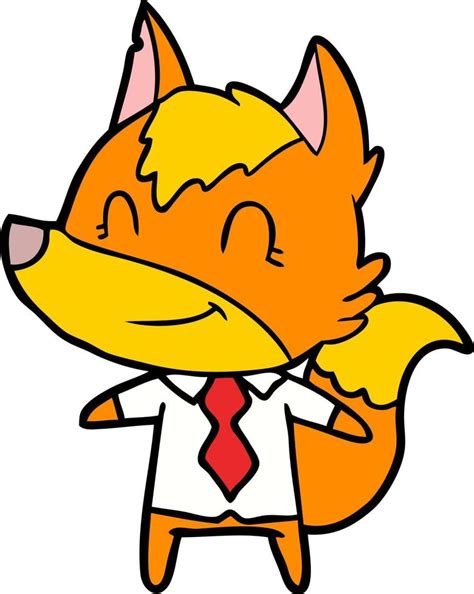 Fox Cartoon Character 12382688 Vector Art At Vecteezy