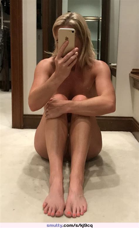 Naked Amateur Milf Selfie In The Mirror Blonde Mom Horny Wife