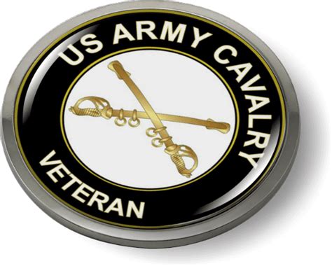 Cavalry Veteran Emblem Best License Plate Frames