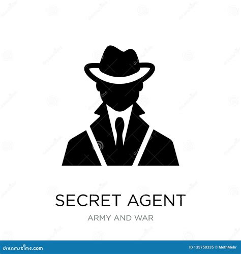Secret Agent With Plans Vector Illustration 40862886
