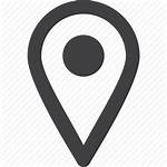 Location Icon Map App Grey Circle Pointer