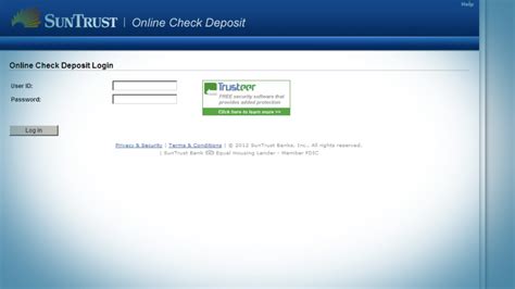 Suntrust Online Check Deposit