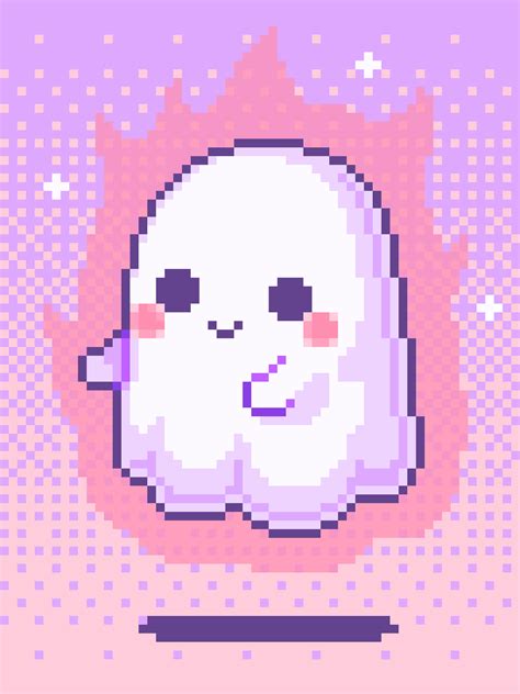 Dancing Ghost By Super Pixel Witch Anime Pixel Art Pixel Art Design