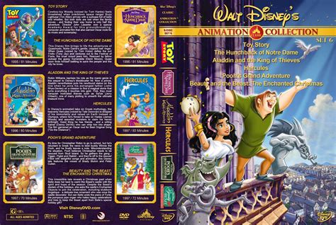 Walt Disneys Classic Animation Collection Set 6 Movie Dvd Custom