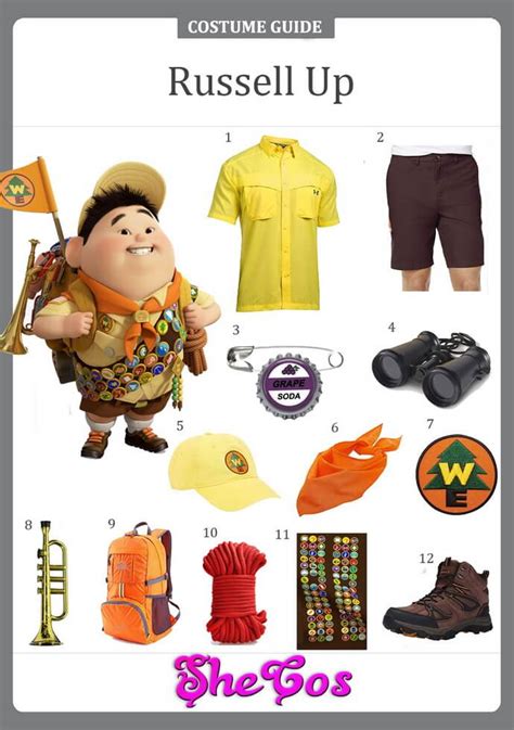 Complete Guide To Russell Up Costume Shecos Blog In 2023 Russell Up Costume Up Halloween