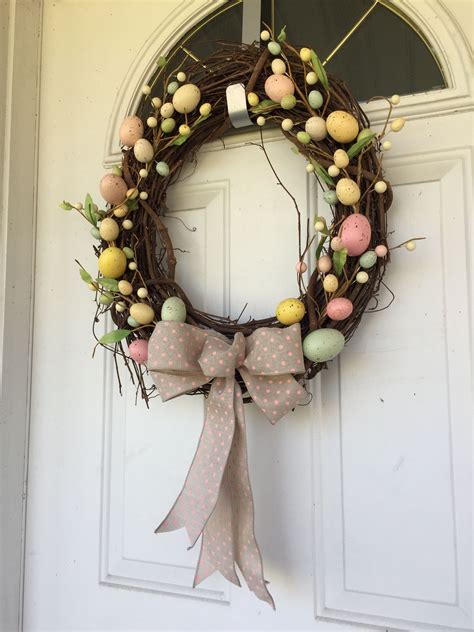 Cute Easter Wreath For My Front Door That I Did Easter Wreaths How