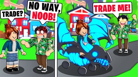 Noob With A Mega Neon Shadow Dragon Roblox Adopt Me Youtube
