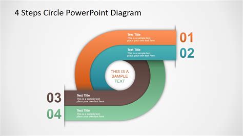 4 Step Circles Diagram For Powerpoint Slidemodel Gambaran